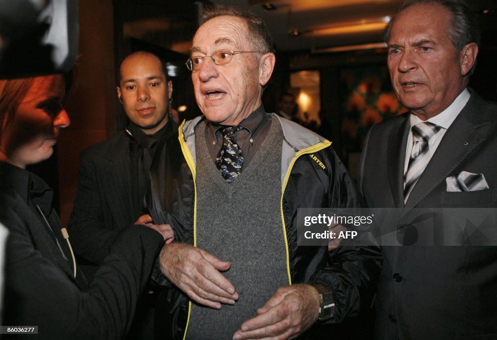 Harvard law professor Alan Dershowitz, (