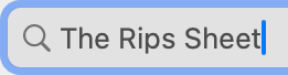 The Rips Sheet