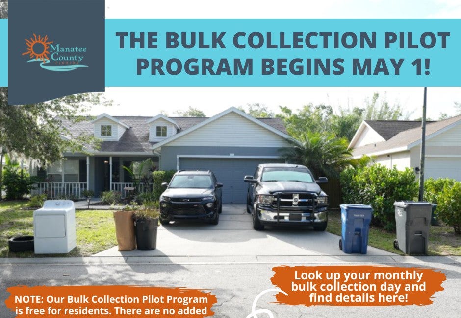 Bulk Collection Pilot Program Launches in Unincorporated Manatee County