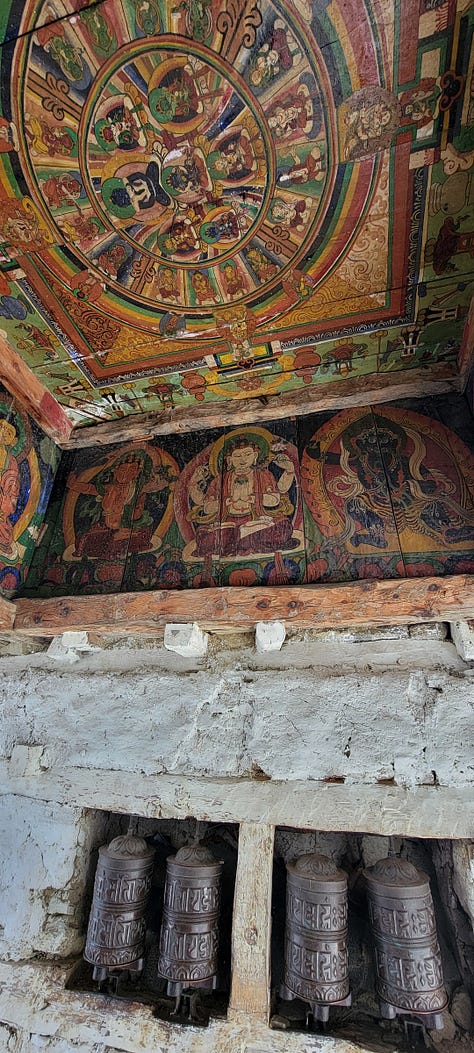 Ngawal gate and ceiling