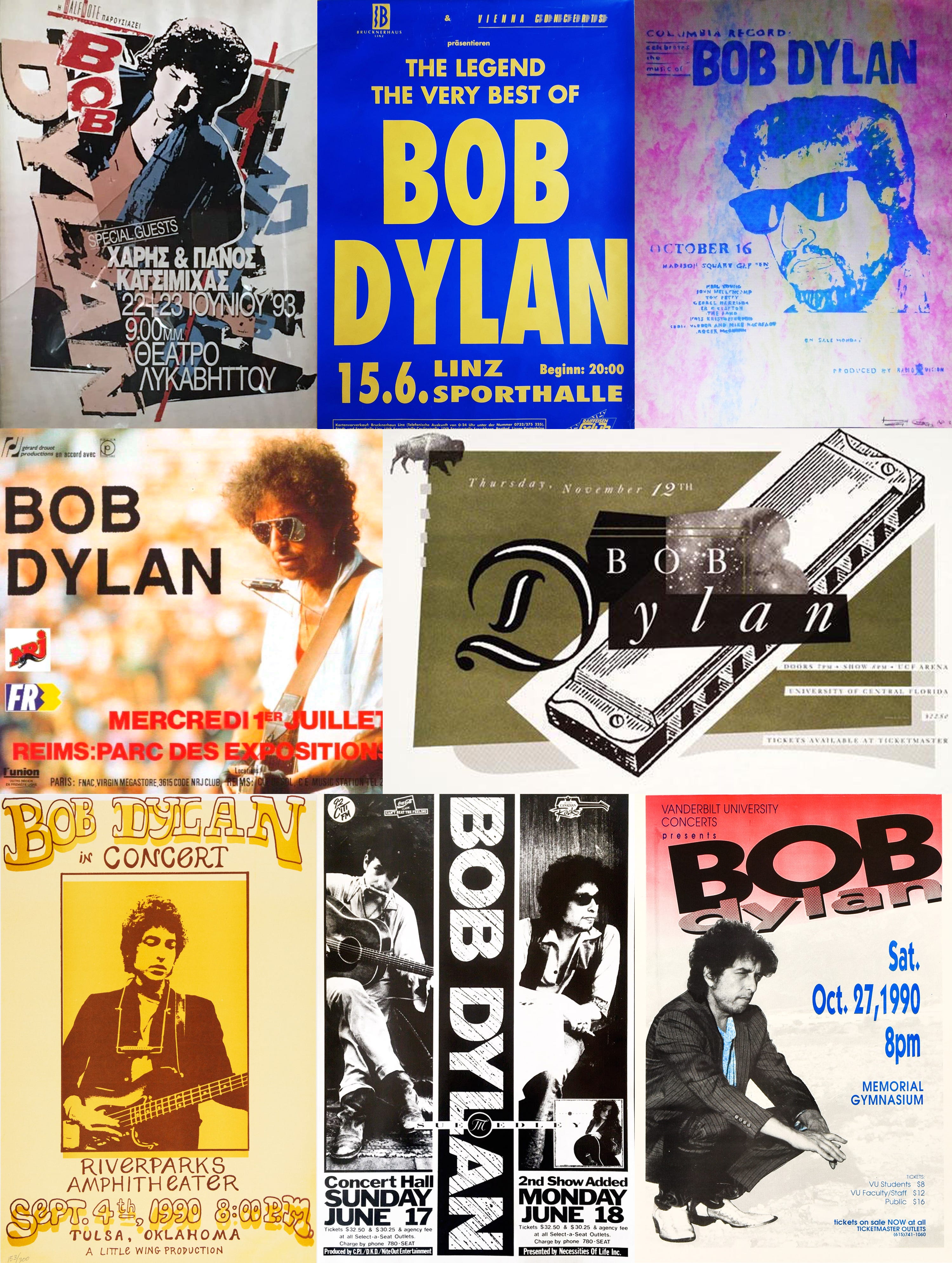 20 Years Chronicling Bob Dylan Posters and Ticket Stubs