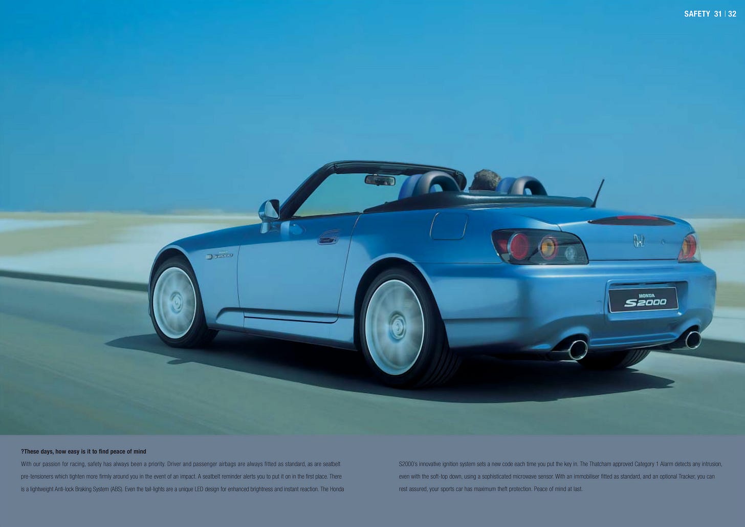 Honda S2000 2006 UK brochure