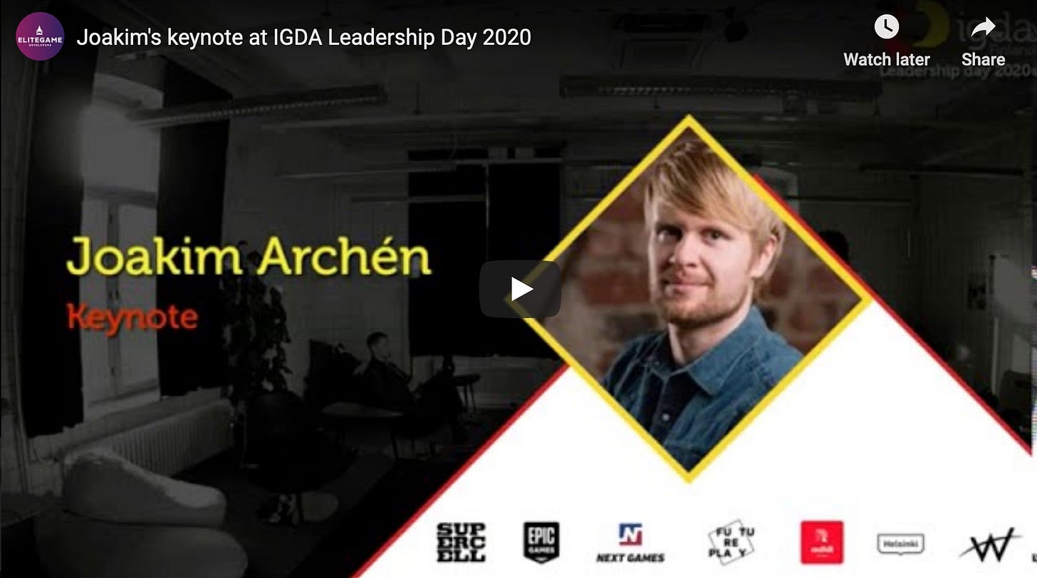 EGD Special: Keynote on Leadership