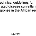 Integrated Disease Surveillance and Response