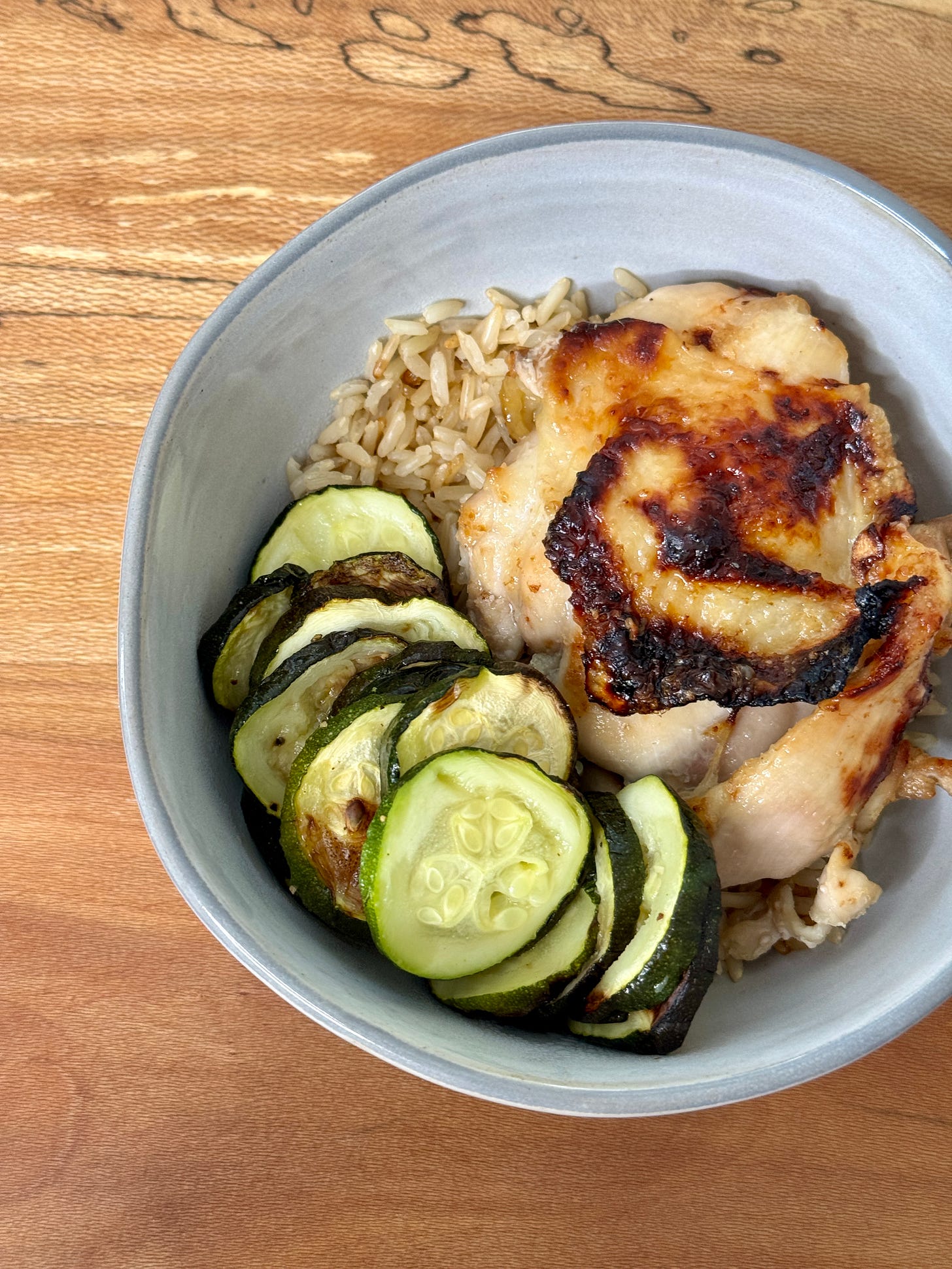 Honey-lemon chicken thighs