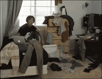 Clean Room - Messy GIF - Messy Clean Room GIFs