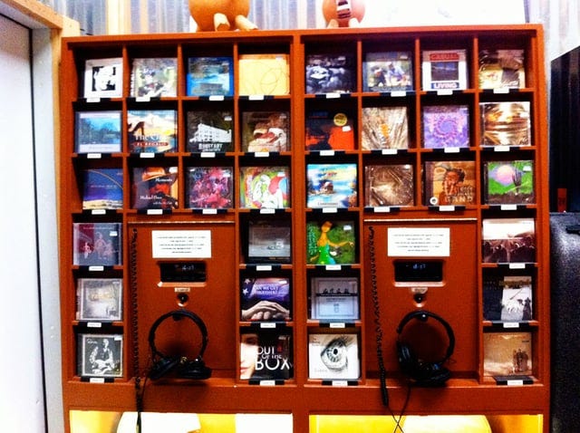 r/nostalgia - Music stores with headphone listening stations.