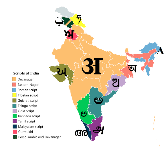 History behind Writing Patterns in North and South Indian Languages - Ugt  world