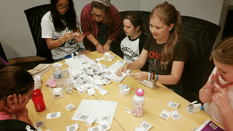 scenes of student experiences at the Bard Math CAMP