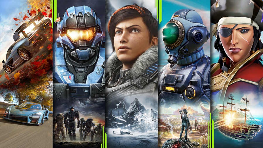 A row of characters from games on Xbox Game Pass