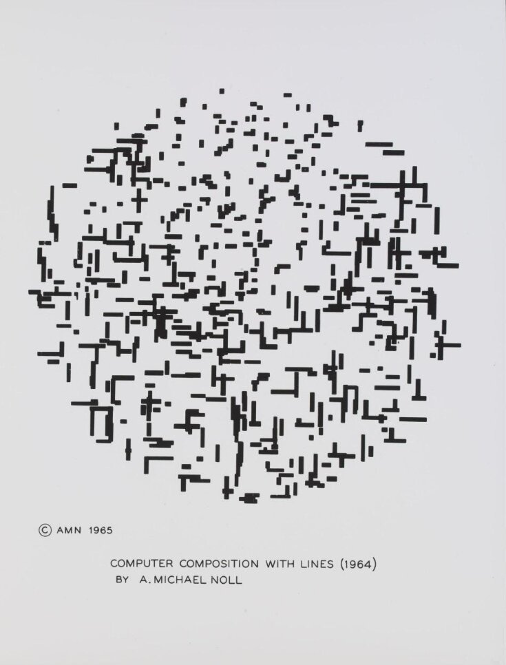 Computer composition with lines | A. Michael Noll | V&A Explore The  Collections