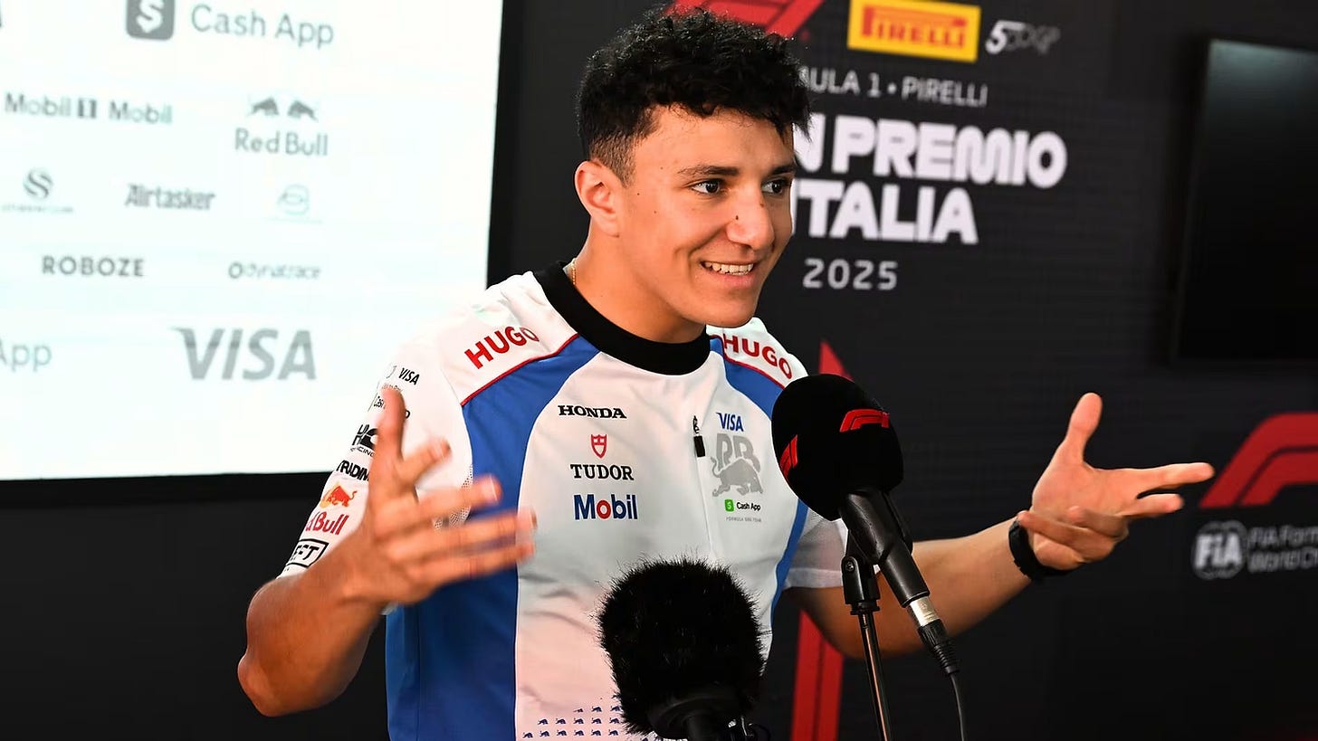 Isack Hadjar started from the pitlane in the 2025 Italian Grand Prix and ended at P10 | Credit: Formula One