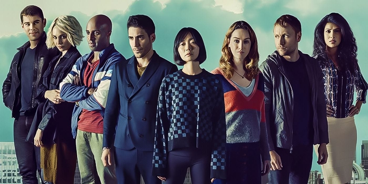 Poster image of Sense8 cast.