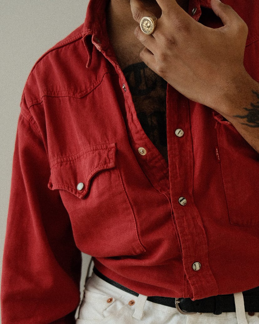 amazon red dress shirt Elegant Men's Button Down Two Tone French Convertible Red Dress Shirt (Medium 15-15.5 32/33) at Amazon Men's Clothing store