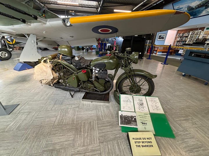 Inside Britain’s Spitfire and Hurricane Museum visitors walk through the preserved memory of the Second World War. Restored Supermarine Spitfires stand beside the weapons, uniforms, flight equipment and personal artefacts of the young pilots who flew them. From cockpit instruments and oxygen masks to bombs mounted beneath the aircraft’s wings, the collection reveals both the engineering brilliance and the human stories behind the fighter that became a symbol of Britain’s survival during the Battle of Britain.