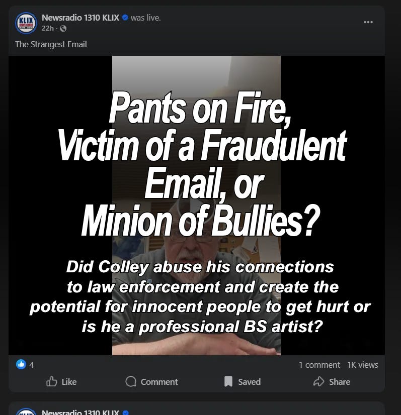 Did a Local AM Radio Host Abuse Access to Law Enforcement Contacts?