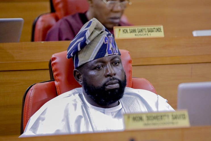 Hon. David Doherty at a session of the Lagos House of Assembly. Credit: David Doherty / Facebook Hon. David Doherty at a session of the Lagos House of Assembly. Credit: David Doherty / Facebook
