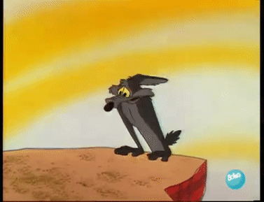Wile E. Coyote Falls Off Cliff GIF | Gfycat