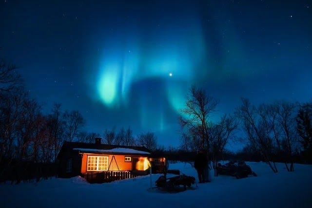 Northern lights in Sweden