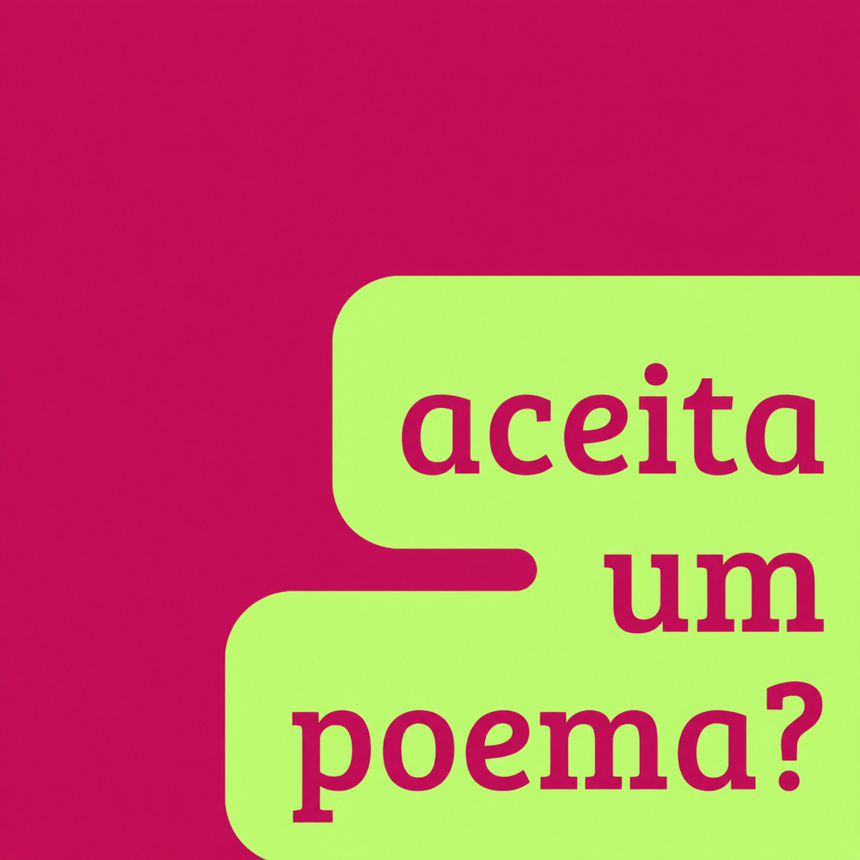 aceita um poema?  logo
