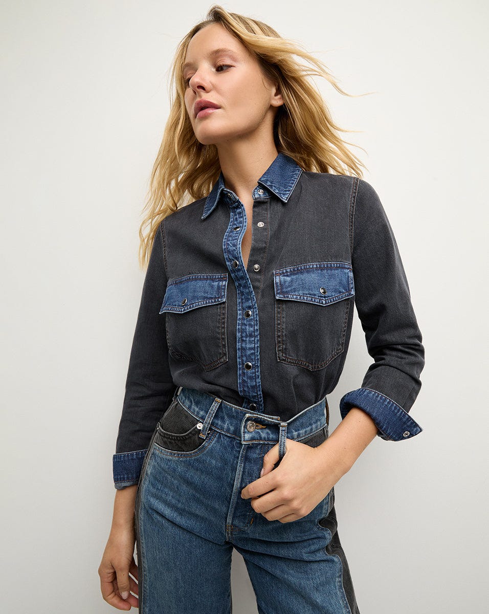 Noah Shirt Colorblock - Blue Star Colorblock