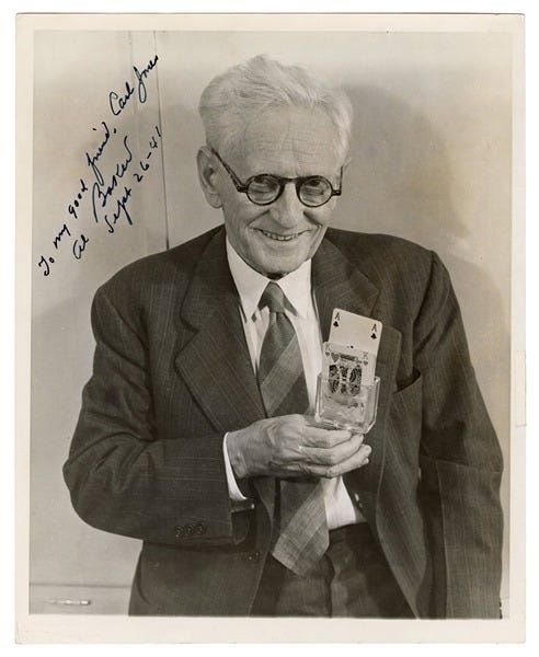 Lot Detail - Baker, Al. Inscribed and Signed Portrait of Al Baker.