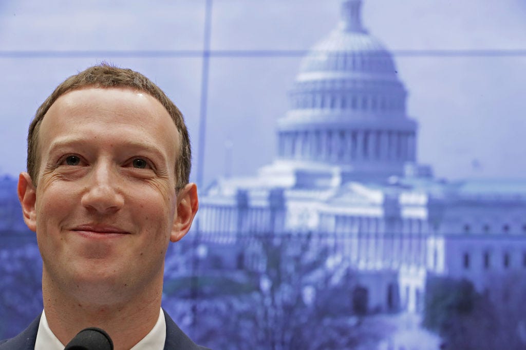 Meta CEO Mark Zuckerberg testifies at a congressional hearing. Meta CEO Mark Zuckerberg testifies at a congressional hearing.