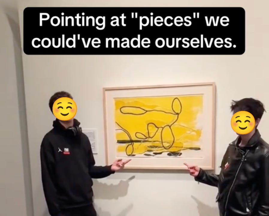 Youths mocking art on TikTok