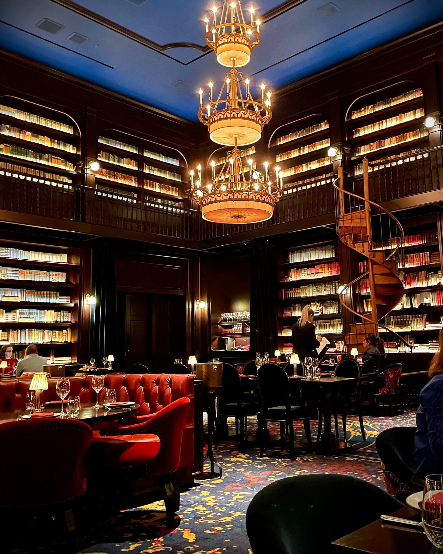 The Stunning Dining Room at NoMad Library in Las Vegas, NV
