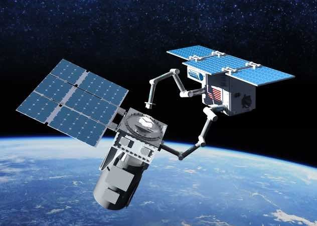 tethers servicing vehicle