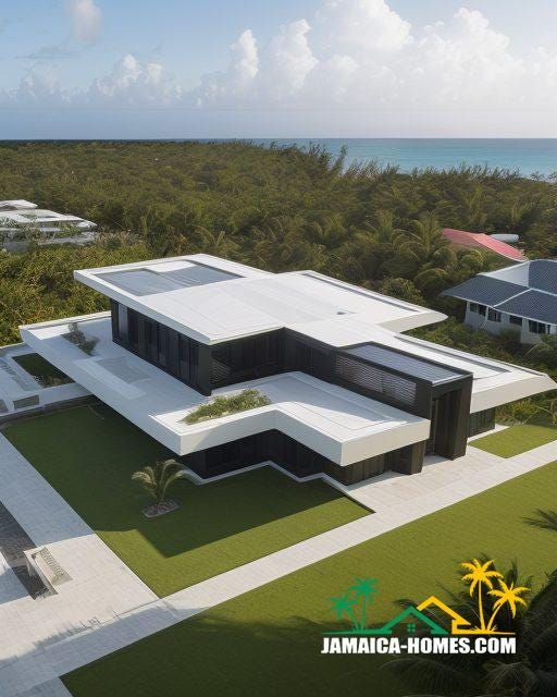 Church with Caribbean Flair_ A striking modern church on Jamaica’s north coast, combining ultra-modern architecture with traditional Caribbean elements. The design features large open spaces, high ceilings, and a breezy outdoors
