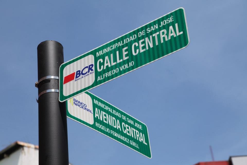 Bugün öğrendim ki: Kosta Rika'da sokak...