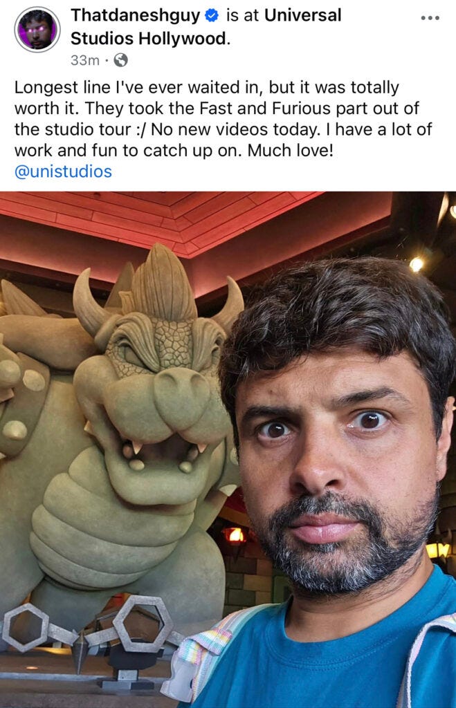 Delusional Danesh’s Theme Park Skip: On Aug 27, Judge Mizell decides if $20M defamation case against Noshirvan ends in sanctions or default.