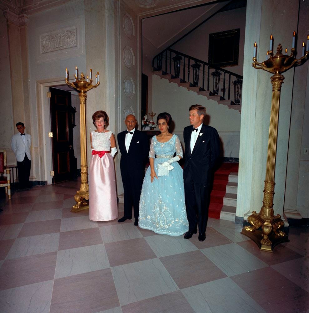 Eunice Kennedy Shriver with President John F. Kennedy and the king and queen of Afghanistan at the White House in 1963 Eunice Kennedy Shriver with President John F. Kennedy and the king and queen of Afghanistan at the White House in 1963