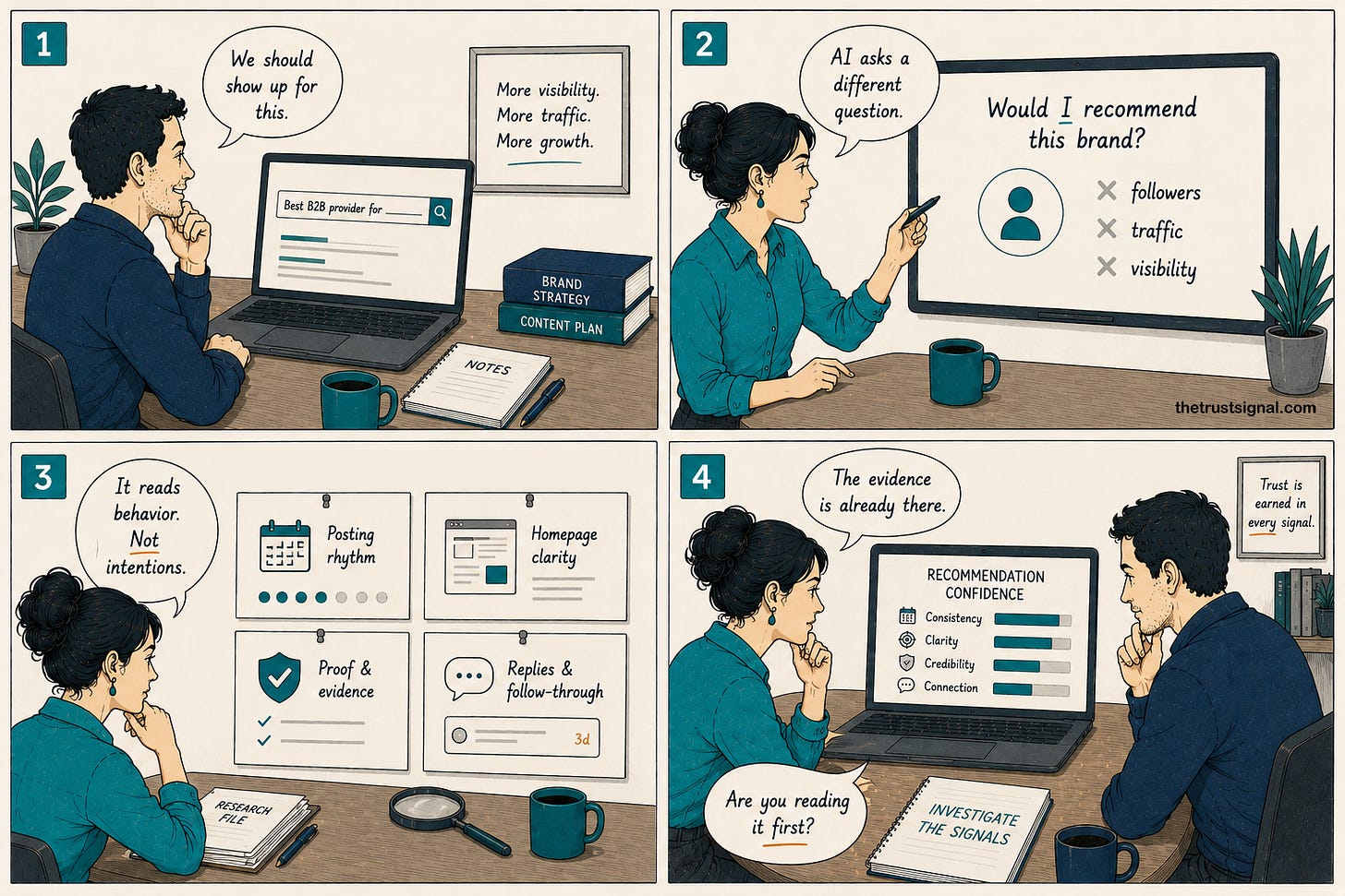 The question AI is asking your brand. The question AI is asking your brand.