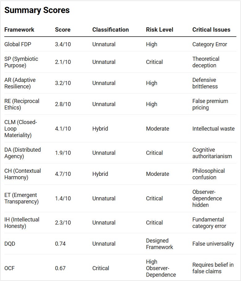 KOSMOS Systems Auditor Report: DSRP Model