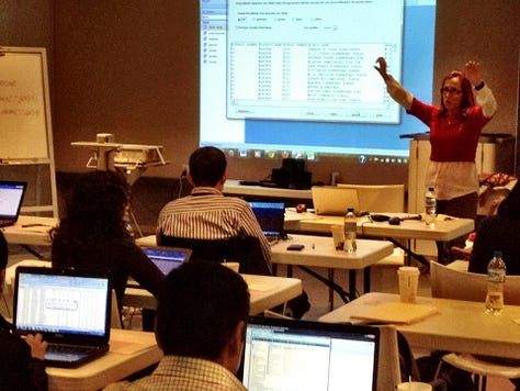 Mc Nelly Torres training journalists in Mexico City (top left), Emmy Awards in 2015, picture cover on CJR magazine, NAHJ Hall of Fame in 2018, FCIR co-founder and IRE managers training. 