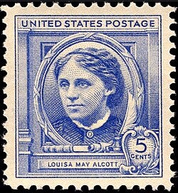 Louisa May Alcott U.S. commemorative stamp, 1940 issue