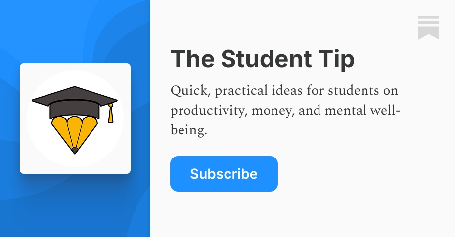 The Student Tip | Substack