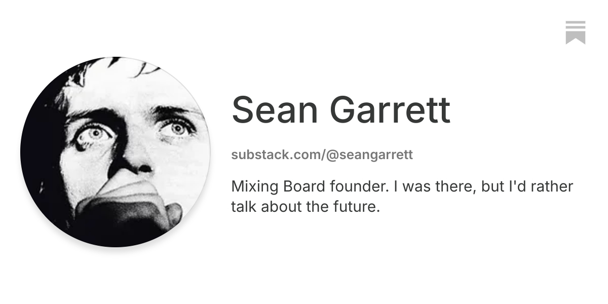 Sean Garrett | Substack