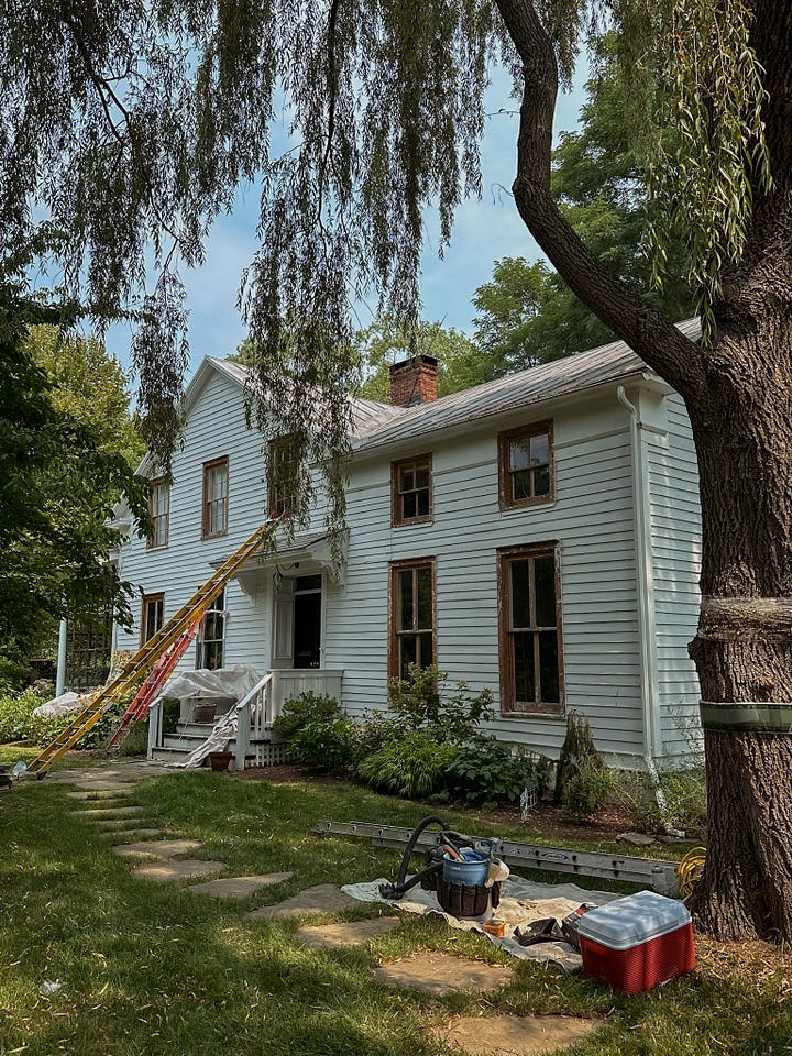Old farmhouse hudson valley repainting windows