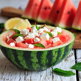 Watermelon, Feta & Mint Salad