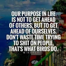 Whether you believe in it as sowing and reaping , throwing people under the bus, stepping on them to get ahead, will not actually get  you ahead. though It may appear such