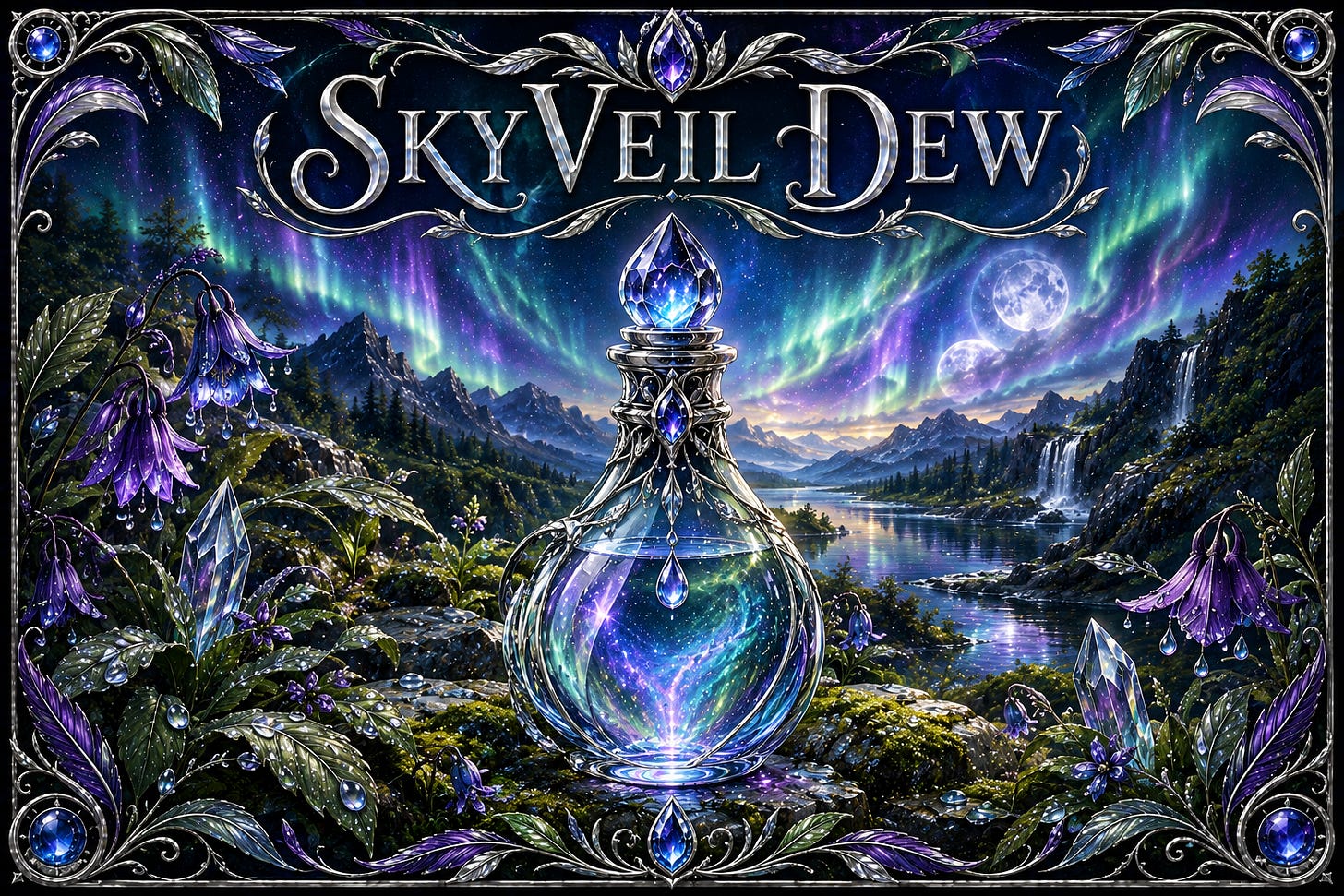 Skyveil Dew header. Skyveil Dew header.