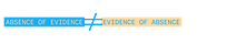Evidence of Absence