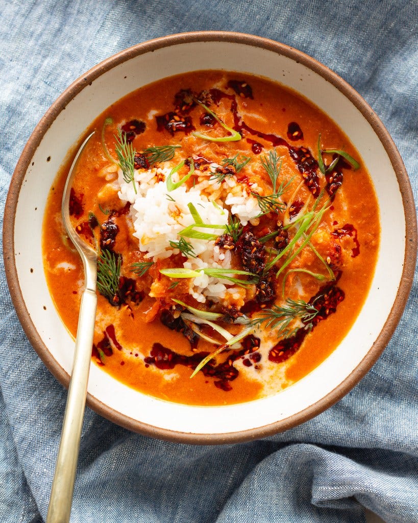 Finished Caramelized Gochujang Tomato Soup