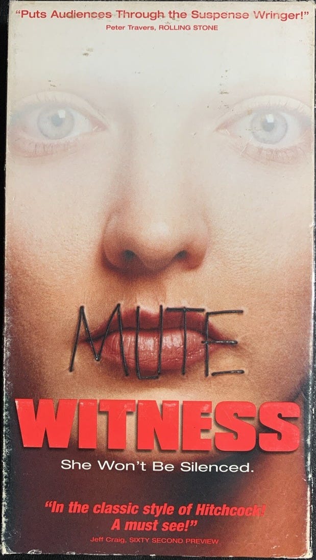 Mute Witness (VHS, 1995) Mute Witness (VHS, 1995)