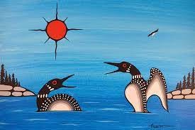Kurt FLETT " Communication " Giclee Canvas Native Oji-Cree First Nation Art  Loon | eBay