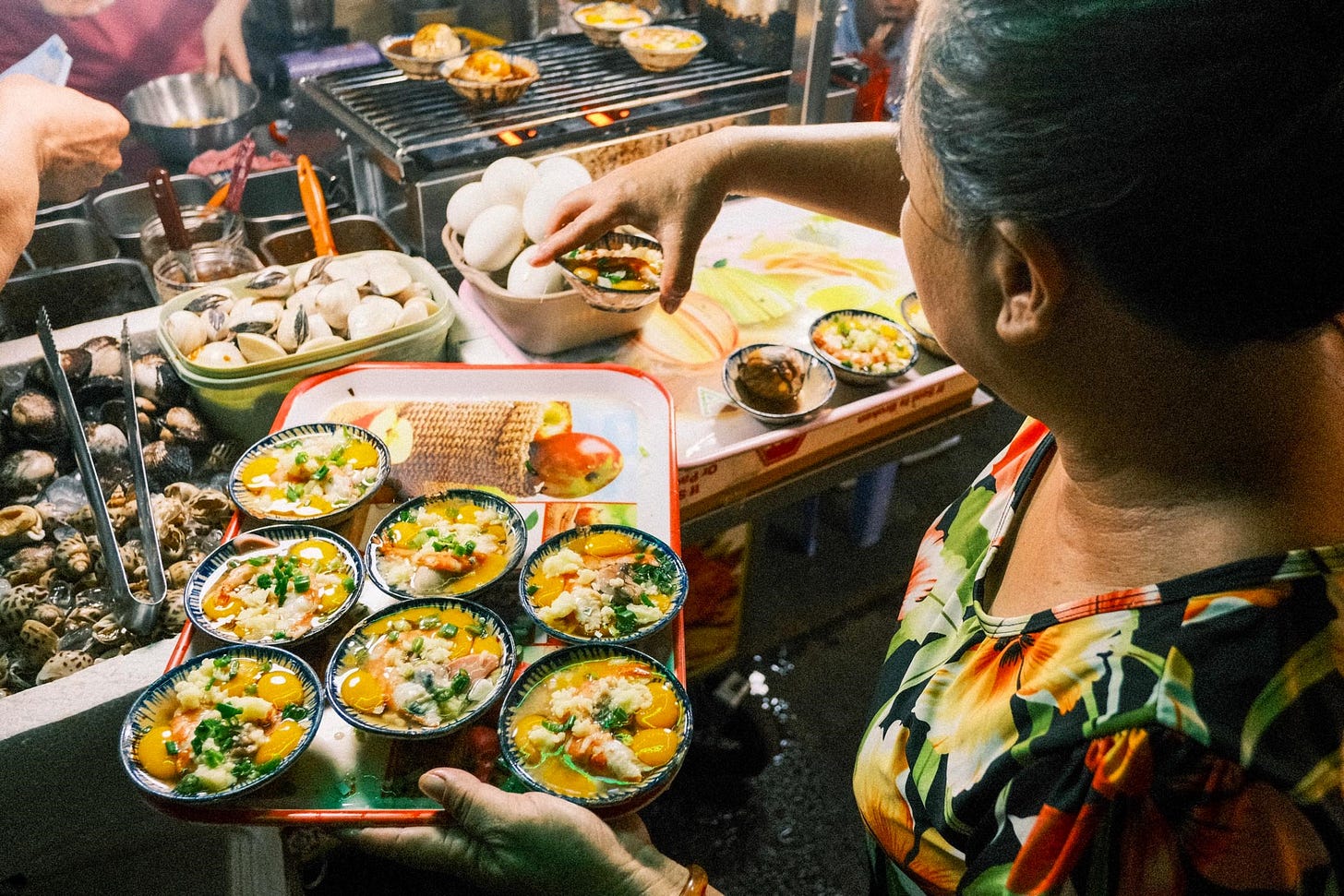 Ho Thi Ky street food street, Ho Chi Minh City, Saigon, Vietnam