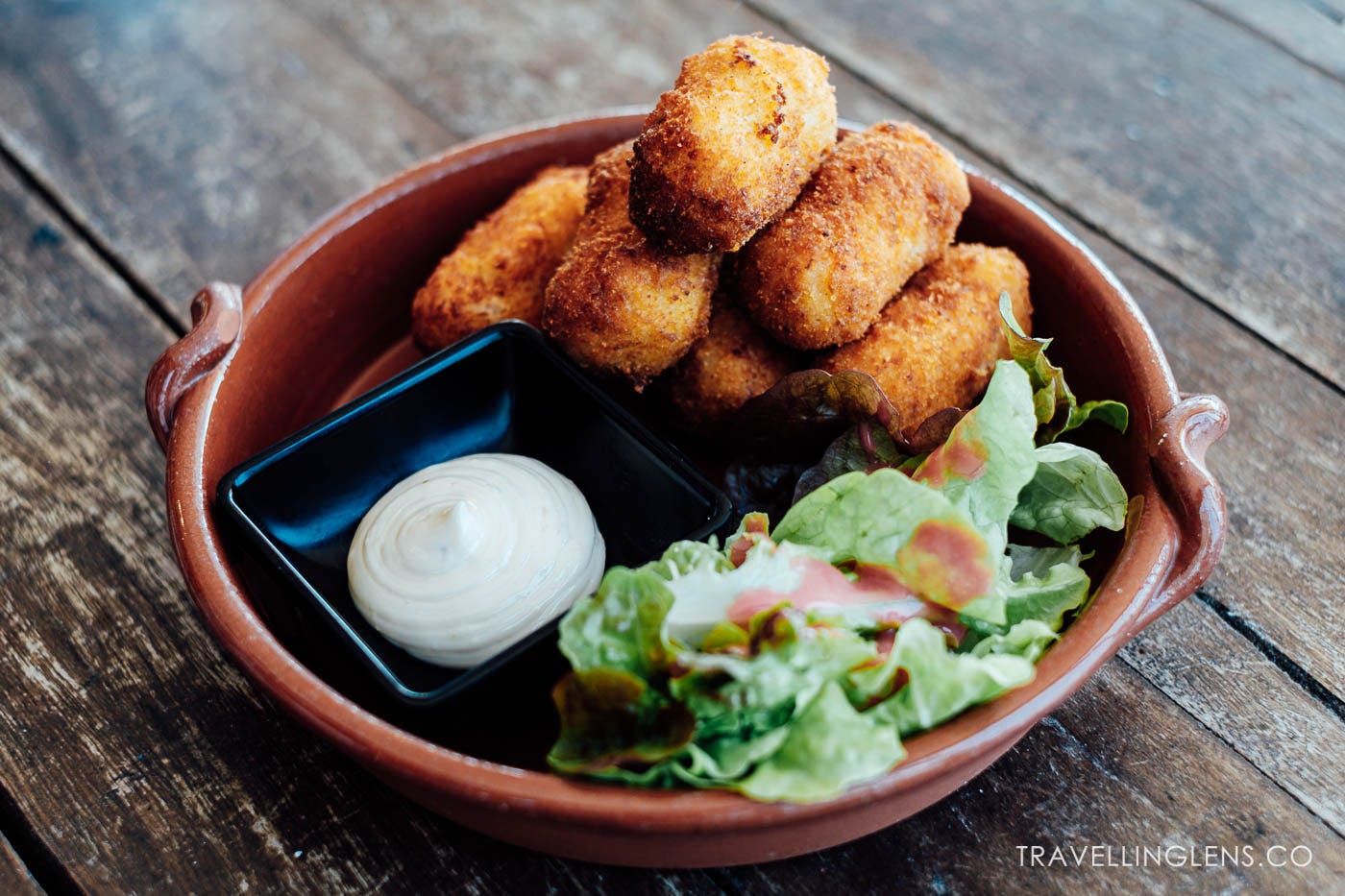 deep-fried croquettes